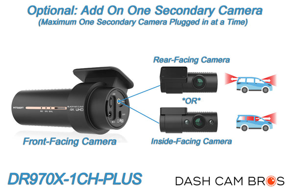 BlackVue DR970X-1CH-PLUS 4K GPS WiFi Cloud-Ready Single Lens Dash Cam