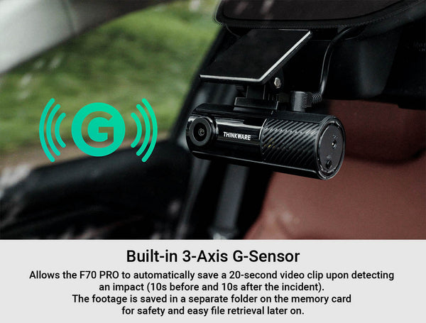 Thinkware F70 PRO Simple Full HD Front-Facing Dashcam With Wi-Fi