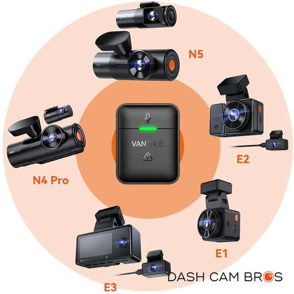 Vantrue BTO2 Wireless Bluetooth Remote Control | Compatible with Select Vantrue Dash Cams