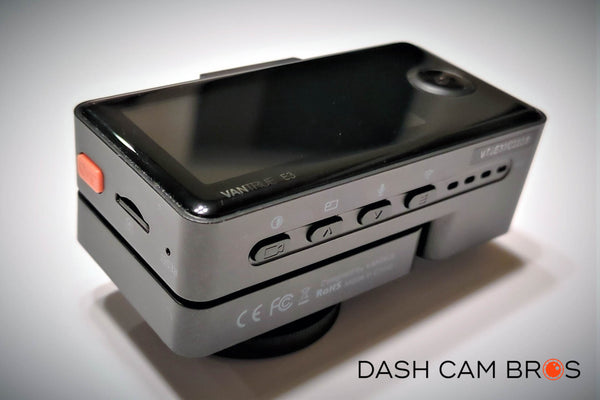 Vantrue Element 3 (E3) Compact 3-Channel Dash Cam for Front, Inside and Rear Recording