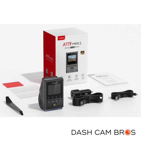 VIOFO A119 MINI 2 | Extra Small 2K  Dash Cam w/ GPS & WiFi