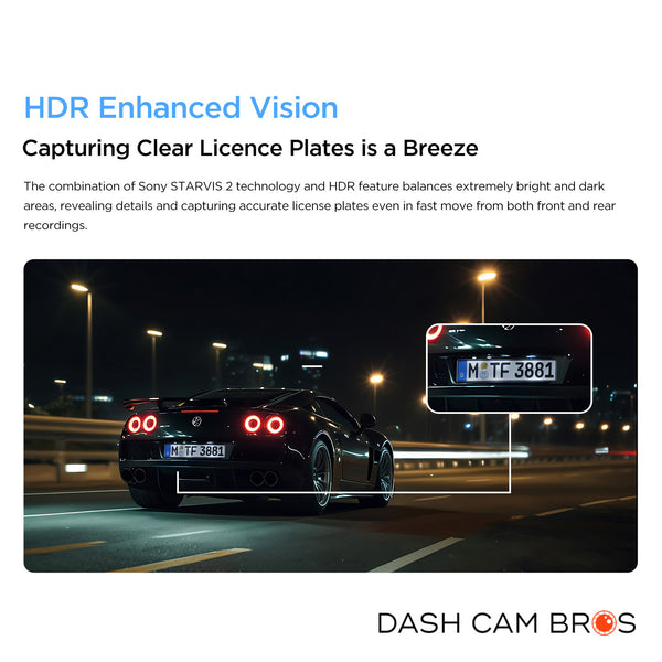 VIOFO A329S-1CH | 4K, 60FPS Front-Facing Dash Cam w/ HDR & WiFi-6