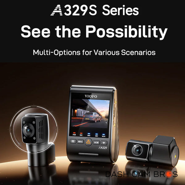 VIOFO A329S-1CH | 4K, 60FPS Front-Facing Dash Cam w/ HDR & WiFi-6