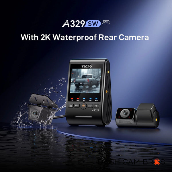 VIOFO A329SW-3CH | 4K + 2K + 2K Triple Truck Dash Cam with HDR & Wi-Fi 6