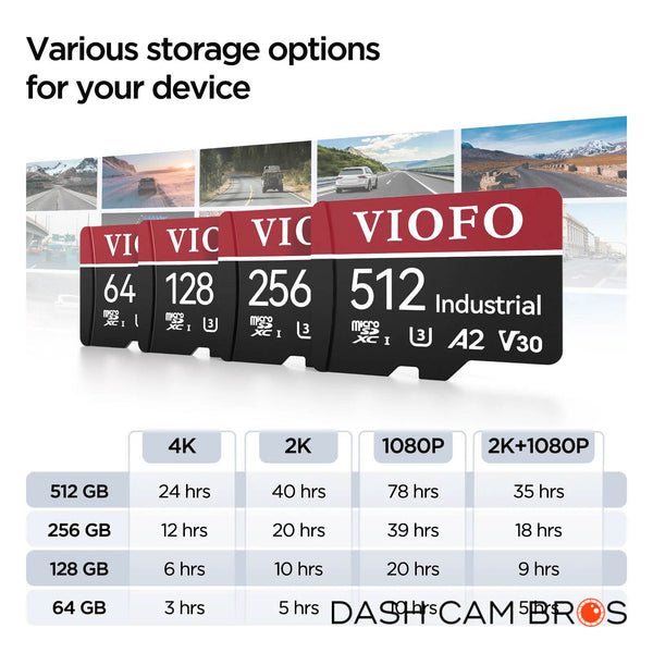 VIOFO Memory Cards | 128/256/512gb