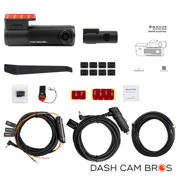 BlackVue DR970X-2CH-LTE-PLUS Dual Lens 4K GPS WiFi Dash Cam w/ Built-In 4G-LTE For Front/Rear