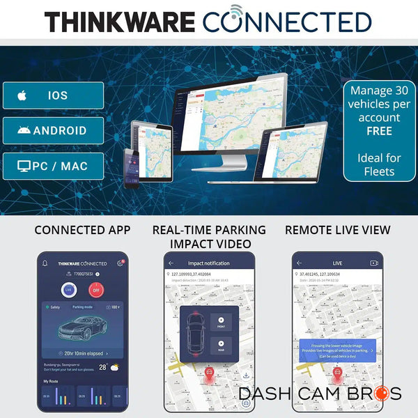 Thinkware U1000 2CH PLUS 4K Front + HD Rear Dash Cam