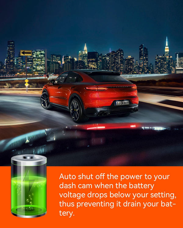 Vantrue OBD-II Direct-Hardwiring Kit | USB-C Dash Cam Parking Mode Cable