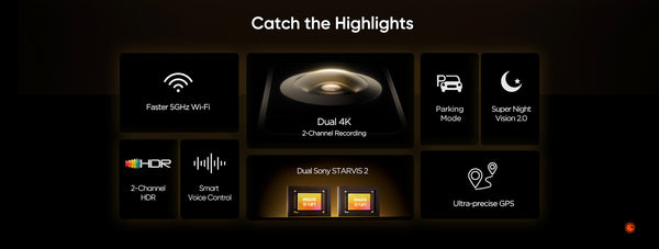 VIOFO A229 ULTRA 2CH | 4K+4K 2CH Smart Dash Cam w/ GPS & WiFi