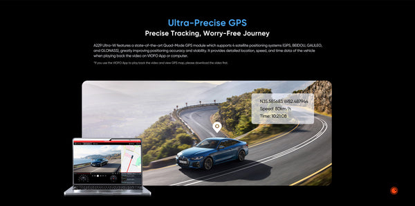 VIOFO A229 ULTRA-W 2CH | 4K+4K 2CH Exterior Waterproof Smart Dash Cam