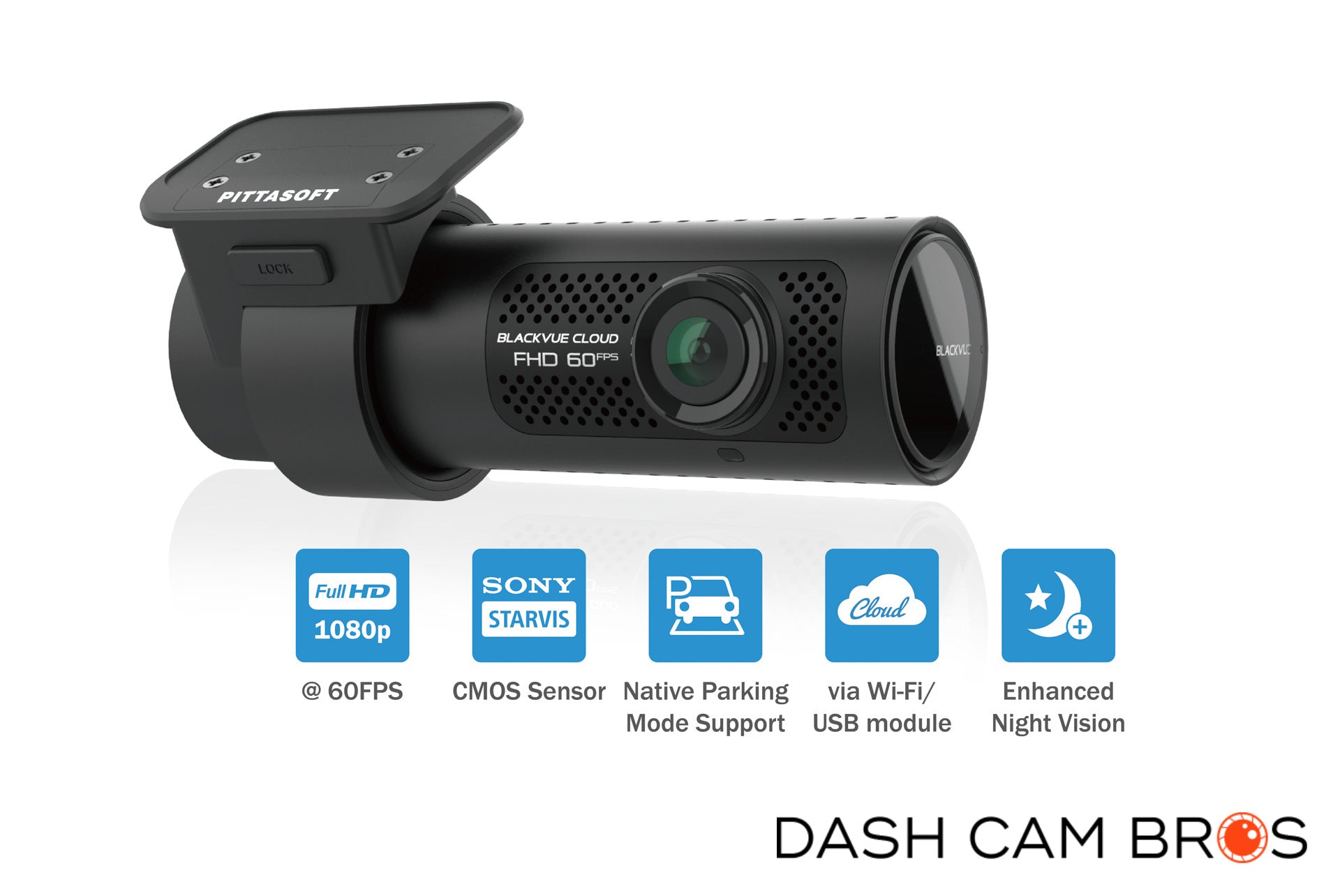 BlackVue DR590X-1CH Single Lens 1080p 60FPS Dash Cam w/ WiFi