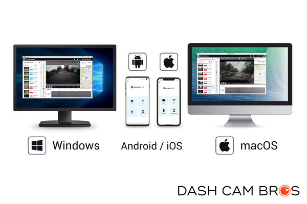BlackVue Provides Free Mobile Apps and Desktop (PC/Mac) Software | BlackVue DR750X-2CH-IR-PLUS | DashCam Bros
