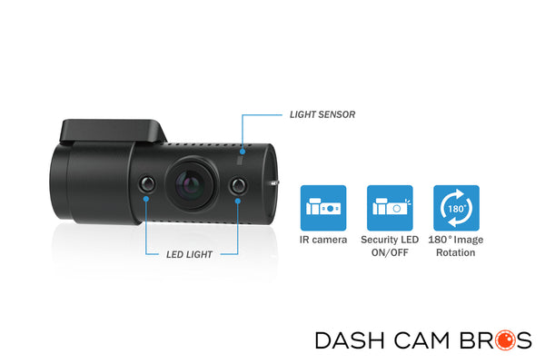 IR Interior Camera With LED Lights | BlackVue DR750X-2CH-IR-PLUS | DashCam Bros