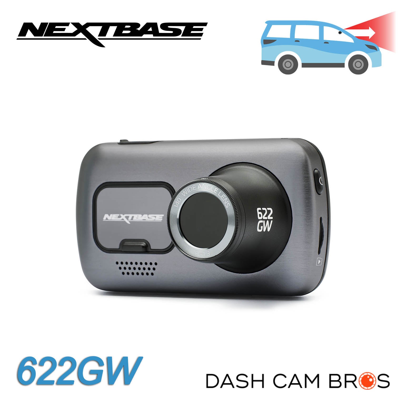 Nextbase 622GW Dash Cam Full 4K/30fps UHD Recording In Car DVR Camera- 140°  Front- Wi-Fi, GPS, Bluetooth- Super Slow Motion @ 120fps- Image  Stabilisation- what3words- Night Vision- Alexa Built-in: :  Electronics 