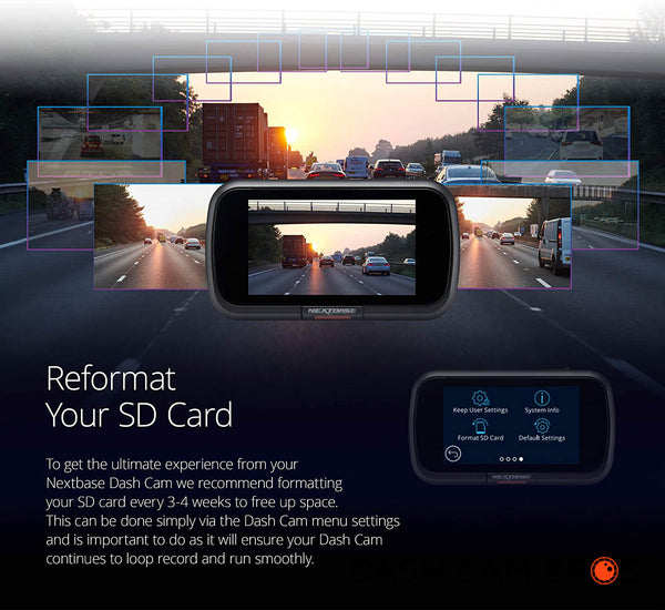 Information On Reformat | Nextbase U3 Micro SD Memory Cards | DashCam Bros