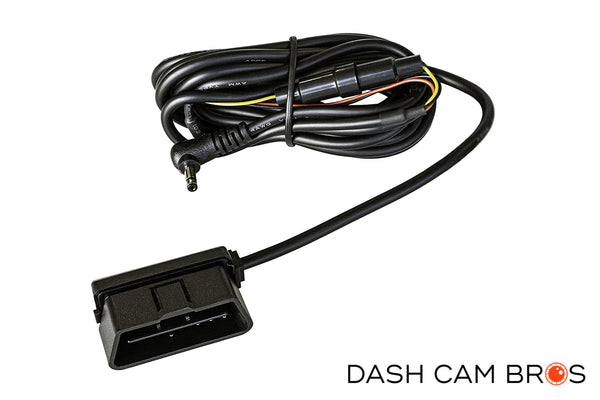 Easy Plug-In Installation at OBD2 Port (Example OBD2 Port Location Shown) | Thinkware OBD-II Constant Power Parking Mode Cable | DashCam Bros