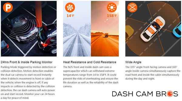 Head And Cold Resistance | Vantrue N2S Pro Dual 4K Dash Cam | DashCam Bros