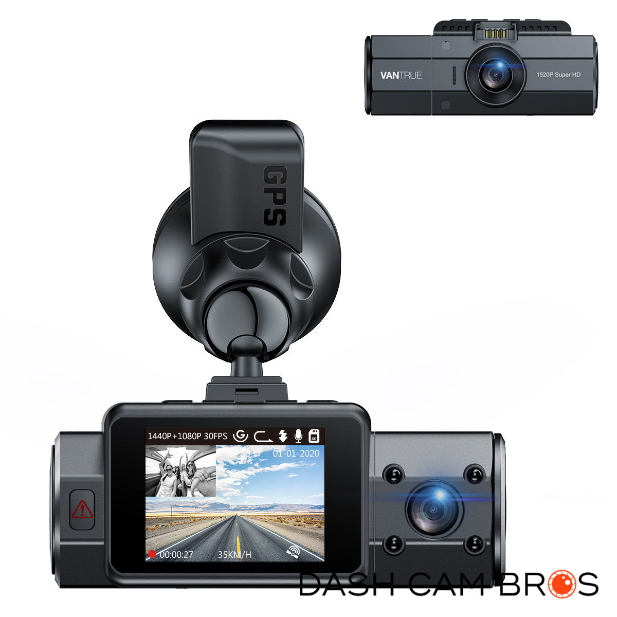 Shop Vantrue N4 PRO 4K Dash Cam, Amazing 3-Channel Recording