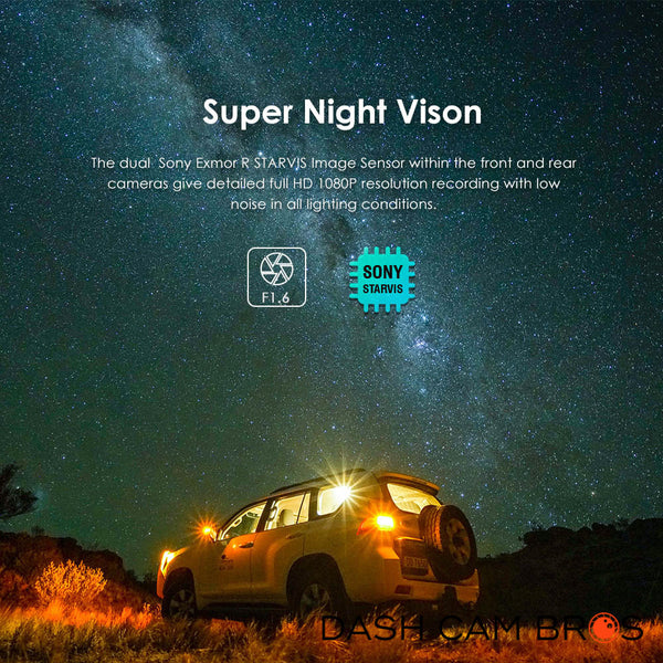 Super Night Vision | VIOFO A129 Plus Duo Front and Rear Dual Lens Dash cam | DashCam Bros