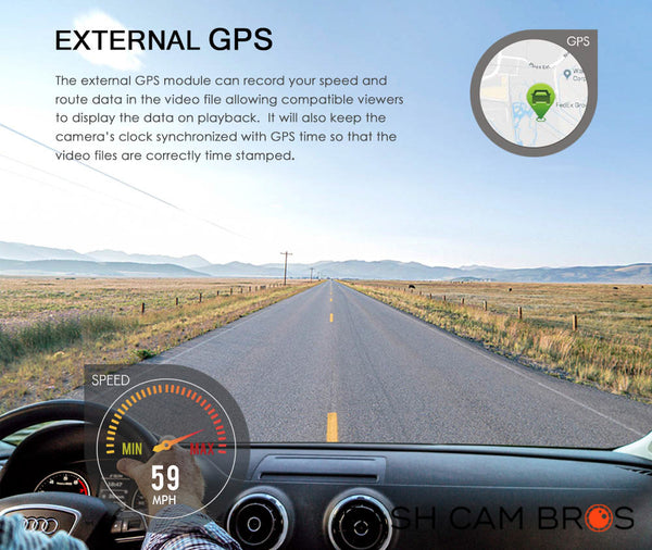 External GPS | VIOFO A129 Plus Duo IR Front and Interior Dual Lens Dash cam | DashCam Bros