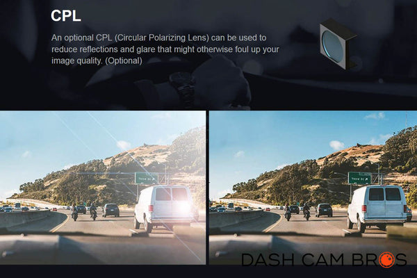 CPL Filter | VIOFO A129 PRO Duo 4K Front and Rear Dual Lens Dash cam | DashCam Bros