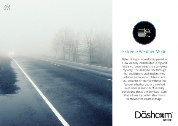 Extreme Weather Mode Clears Up Foggy Footage | Nextbase 622GW 4K Touchscreen Dashcam With Amazon Alexa | DashCam Bros