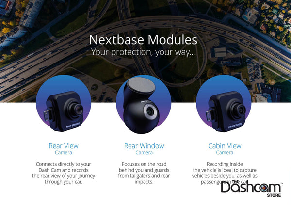 Optional Secondary Cameras | Nextbase 622GW 4K Touchscreen Dashcam With Amazon Alexa | DashCam Bros