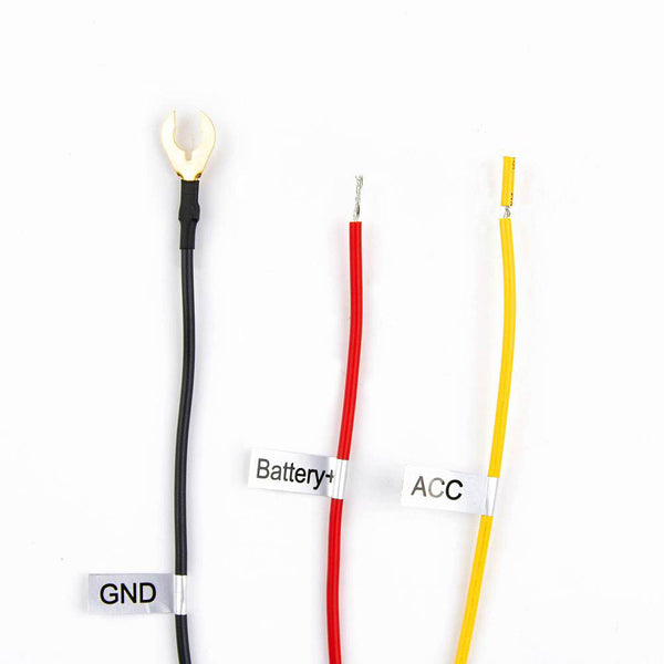 Switched Power (YELLOW), Constant Power (RED), and Ground (BLACK) Connections| VIOFO A129 HK3 AAC Hardwire Kit | DashCam Bros