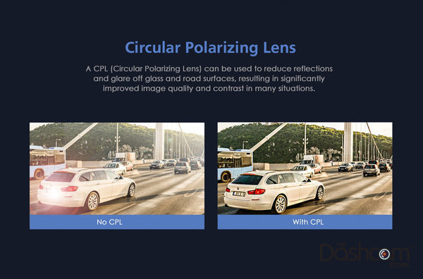 Reduces Glare & Reflections to Improve Recording Quality | VIOFO A139 CPL Circular Polarizing Filter | DashCam Bros
