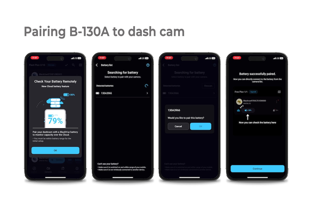BlackVue B-130A Ultra Battery Pack - DashCam Bros