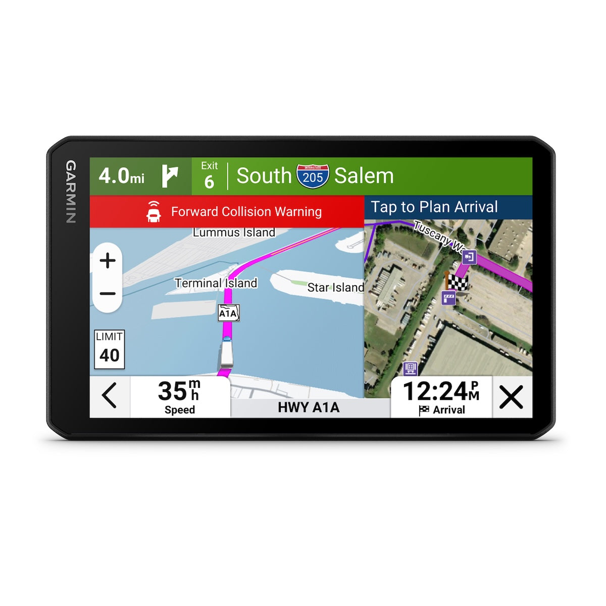 Garmin dēzlCam 725 | 7" GPS Truck Navigator with Built-in Front-Facing Dash Cam - DashCam Bros