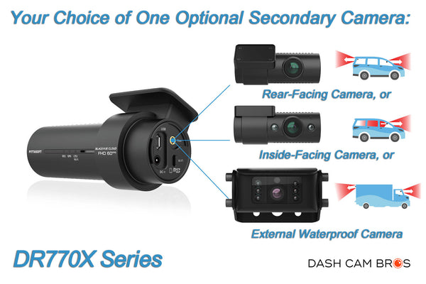 BlackVue DR770X-1CH Single Lens Cloud-Ready 1080p 60FPS GPS & WiFi Dash Cam