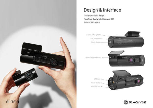 BlackVue ELITE 8 Front and Rear 2K QHD Dash Cam