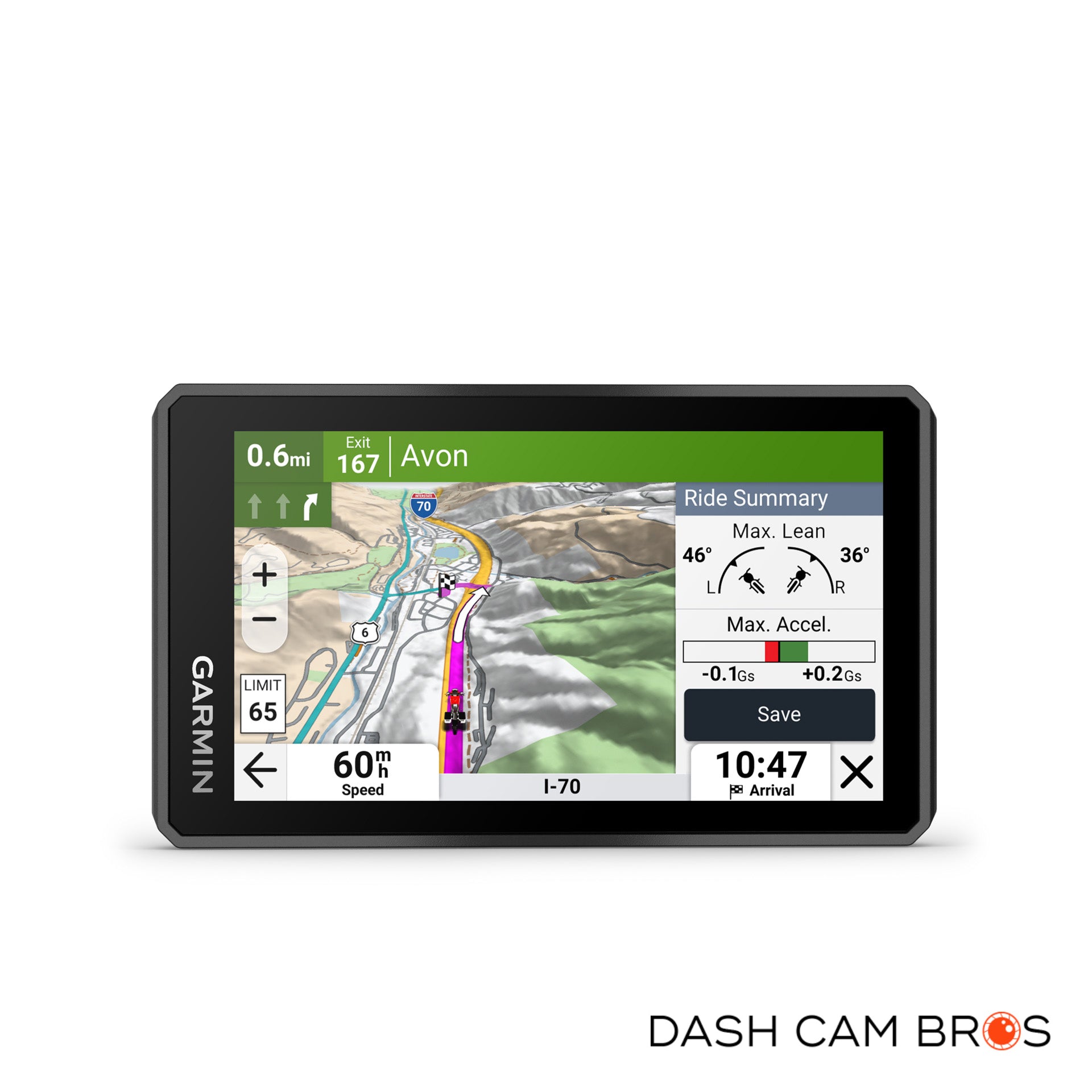 Garmin zūmo XT3 | View Lean Angle, G-Force, and Max Speed