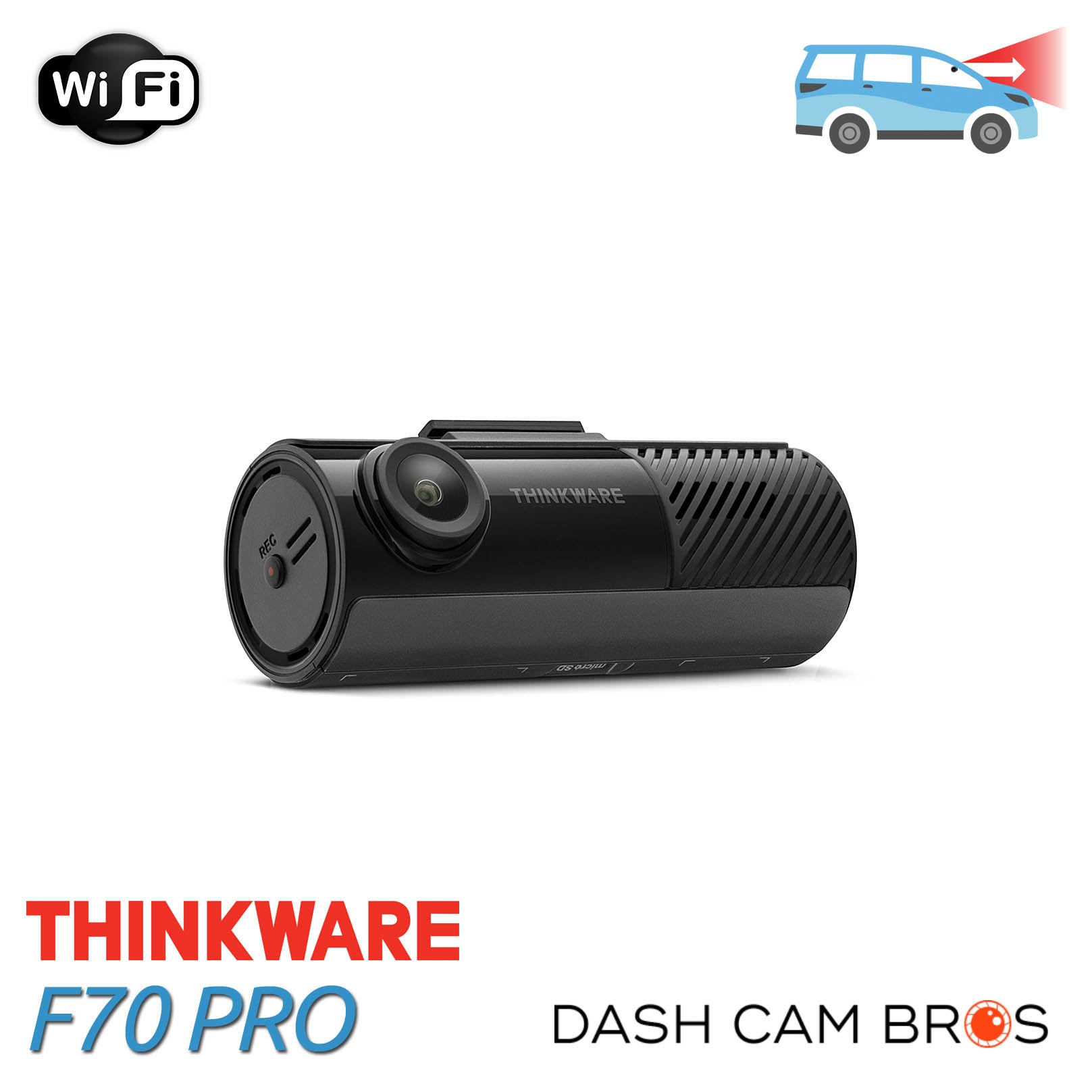 Thinkware F70 PRO Simple Full HD Front-Facing Dashcam With Wi-Fi