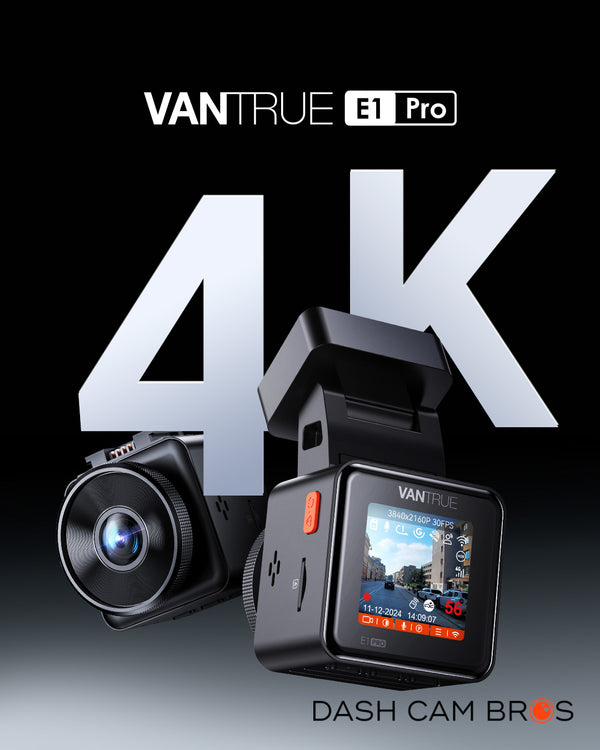Vantrue Element 1 Pro (E1 Pro) Tiny 4K Dash Cam W/ Wi-FI & PlatePix