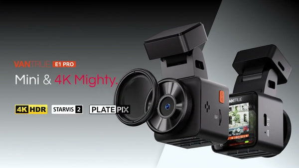 Vantrue Element 1 Pro (E1 Pro) Tiny 4K Dash Cam W/ Wi-FI & PlatePix