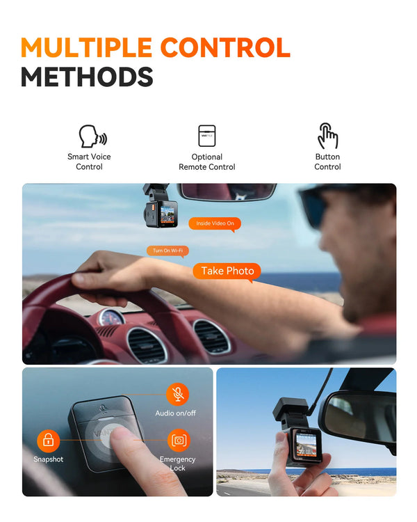 Vantrue Element 1 Pro (E1 Pro) Tiny 4K Dash Cam W/ Wi-FI & PlatePix
