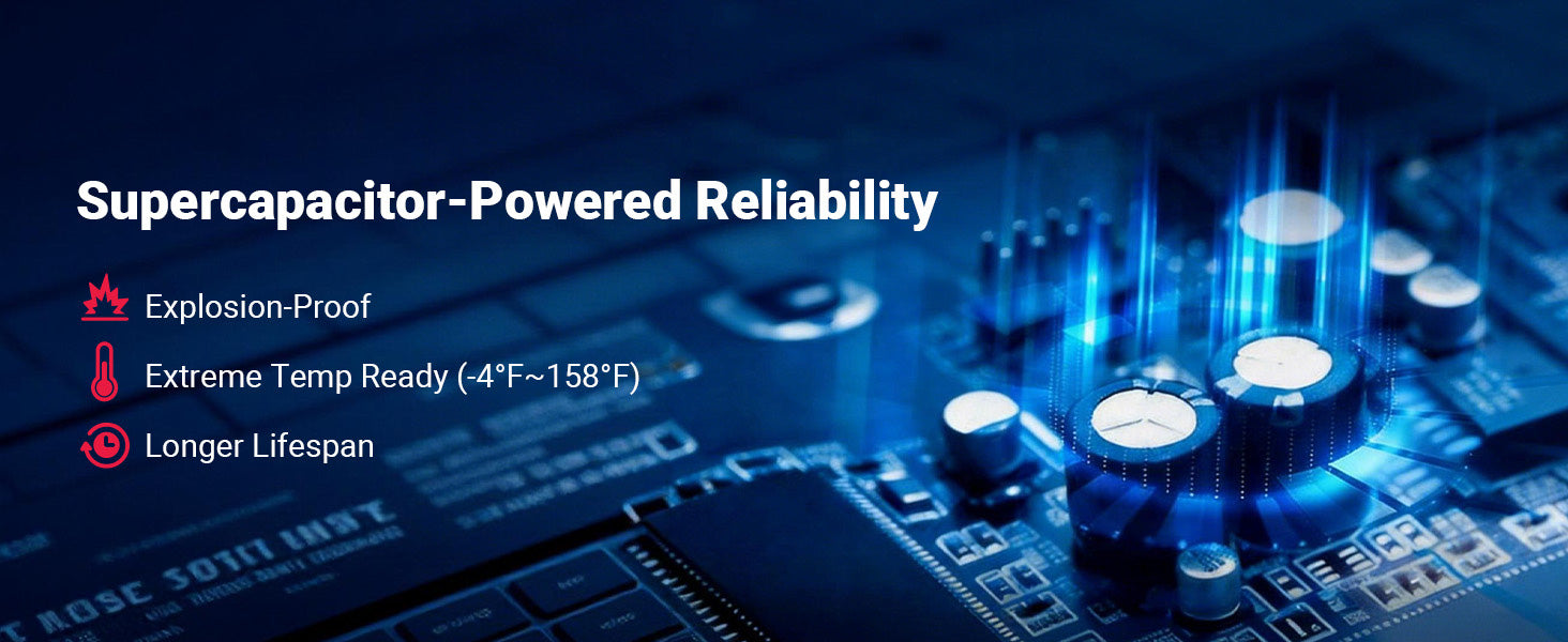 Vantrue Element 2 Pro | Built-In Supercapacitor