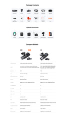 Vantrue Nexus 5S (N5S) | Package Contents, Optional Addons, and Specs