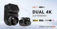 Vantrue S1 Pro Max | True Dual-4K, AI-Powered Dash Cam w/ PlatePix - DashCam Bros