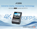 VIOFO A329S-1CH | 4K, 60FPS Front-Facing Dash Cam w/ HDR & WiFi-6 - DashCam Bros