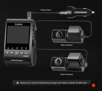 VIOFO A329S-3CH | 4K Front + 2K Rear + 2K Cabin Dash Cam w/ HDR & WiFi-6 - DashCam Bros