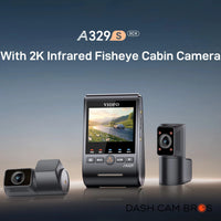 VIOFO A329S-3CH | 4K Front + 2K Rear + 2K Cabin Dash Cam w/ HDR & WiFi-6 - DashCam Bros