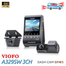 VIOFO A329SW-3CH | 4K + 2K + 2K Triple Truck Dash Cam with HDR & Wi-Fi 6 - DashCam Bros