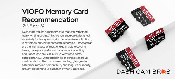 VIOFO Memory Cards | 128/256/512gb