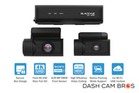 Front view of the DR970X-BOX-PLUS with a list of several of its features. 