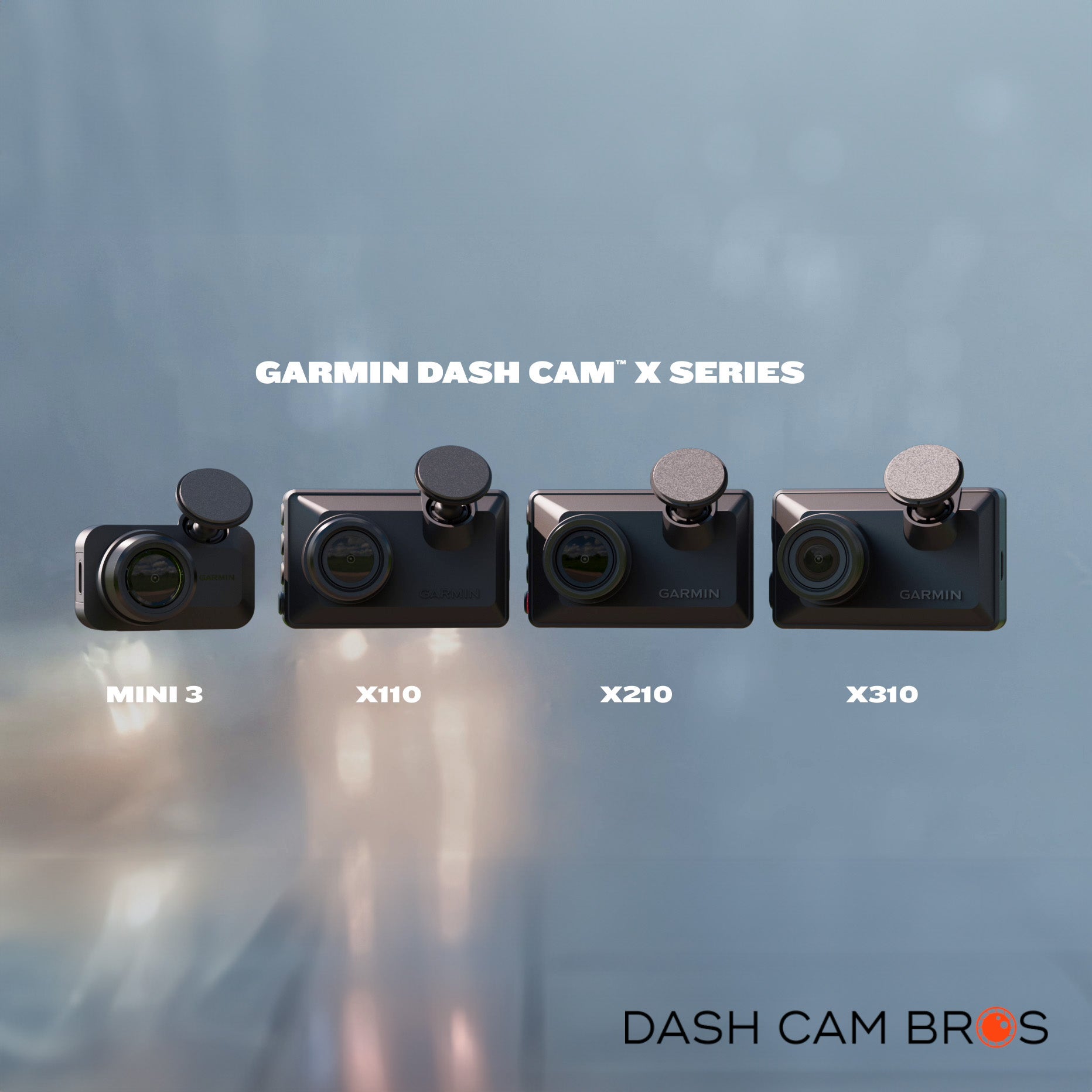 Side by side comparison of all the Garmin X series cameras. 