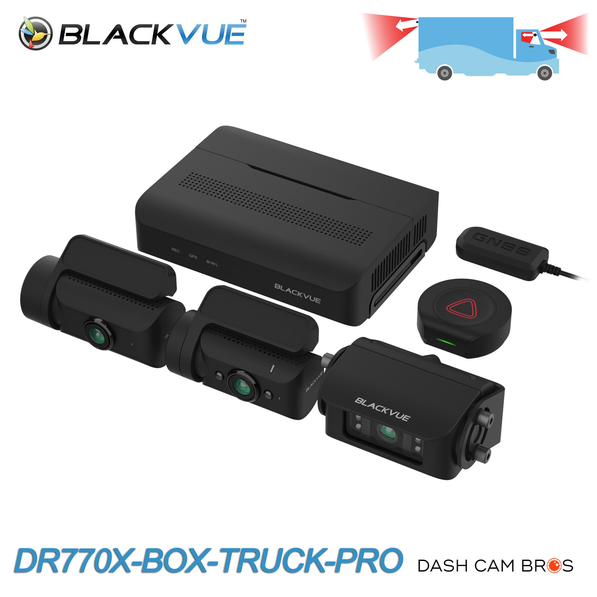 BlackVue DR770X-BOX-TRUCK-PRO – Triple Camera Protection for Trucks
