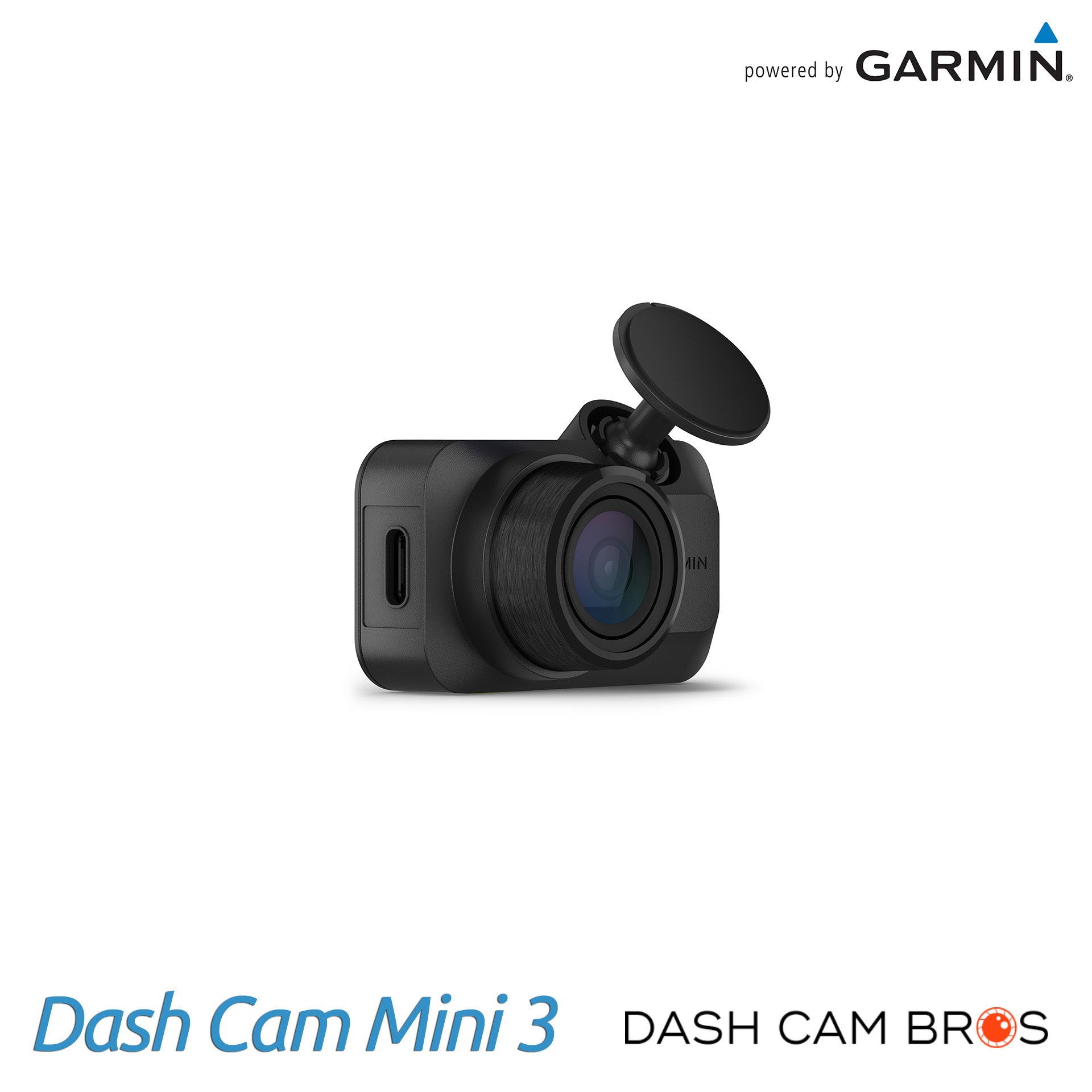 Garmin Dash Cam Mini 3 | Super Compact Voice-Controlled Dashcam
